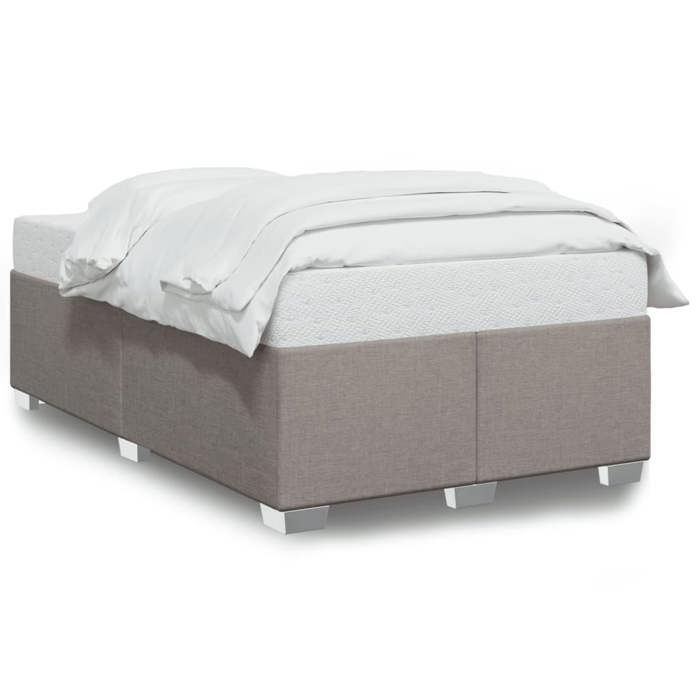 VidaXL Cadre de lit taupe 120x190 cm tissu, sommier, cadre de lit plateforme, cadre de lit rembourré, meuble de chambre à 3284461