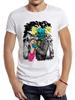 TEEHUB Trend Vintage Monster Lover Printed T-Shirt Men's Short Sleeve T-Shirt Casual Versatile