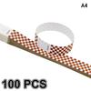 50/100Pcs Mosaic Pattern Colorful Paper Wristbands Waterproof Disposable Bracelets For Parties, Concerts, Festivals