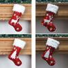 Large Size Christmas Stockings Glowing Christmas Tree Gift Candy Bag  Fireplace