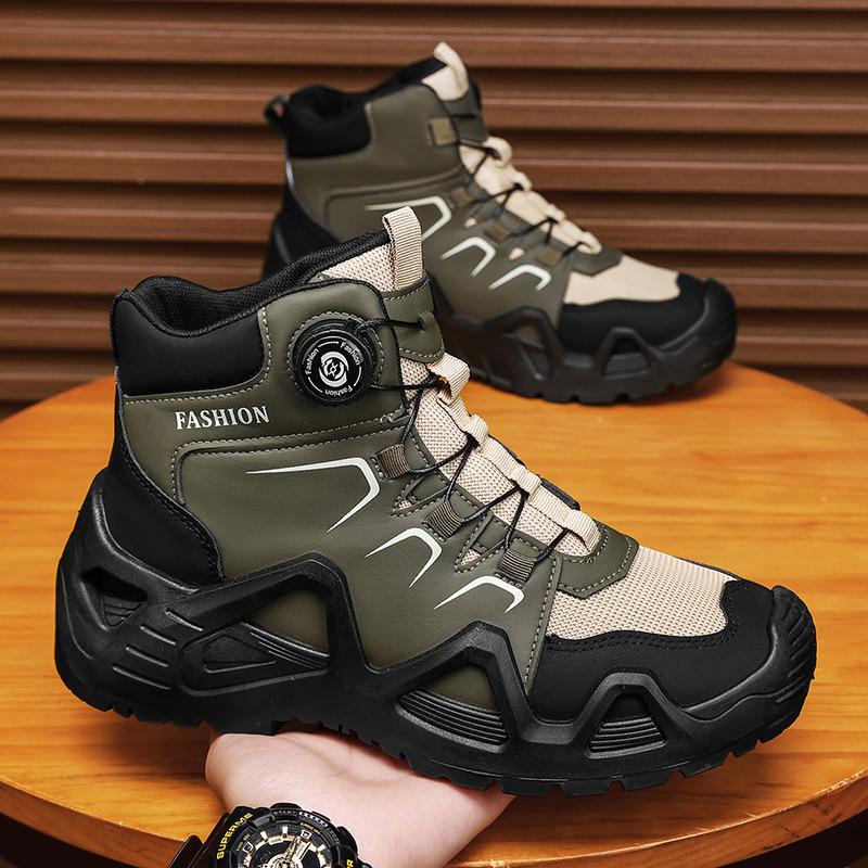 Autumn New Outdoor High-top Thick-soled Non-slip Shoes Wear-resistant Outdoor Mountaineering Sports Shoes