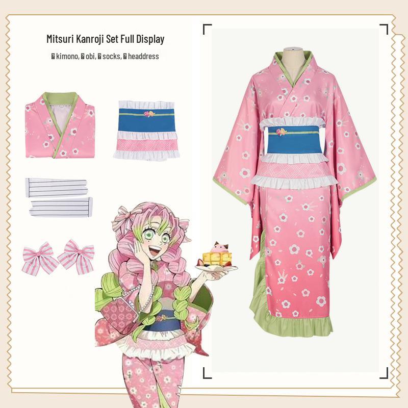 

Костюм для косплея «Клинок, рассекающий демонов», полный комплект: Геня, Тандзиро, Нэдзуко, Муичиро Small