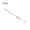 uxcell Mini Flathead Screwdriver, 3.0mm Flat Head, 115mm Long, Durable, for Repairing Small Appliances, Pack of 2