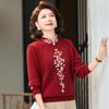 Pasiter Mid-Aged Women's Thick Warm Knit Sweater