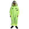 Beekeeping Suit Fluorescent Green One Piece Zipper Design Breathable Beekeeper Clothing