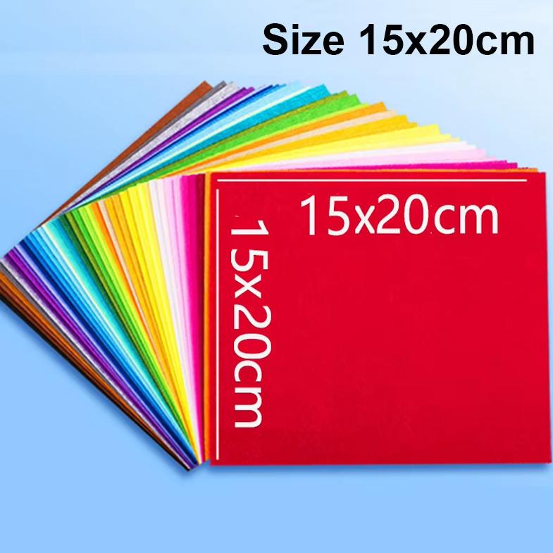 40/20/10 Stück Neues Filzstoffblatt Verschiedene Farben Patchwork Nähen DIY Bastelquadrate Vlies 1 mm Dick Handgefertigter Stoff Weben