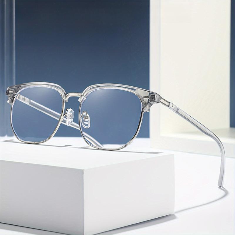 4 Piece Set of Classic Retro Casual Glasses Suitable for Both Men and Women To Wear High-definition Anti Blue Light Glasses