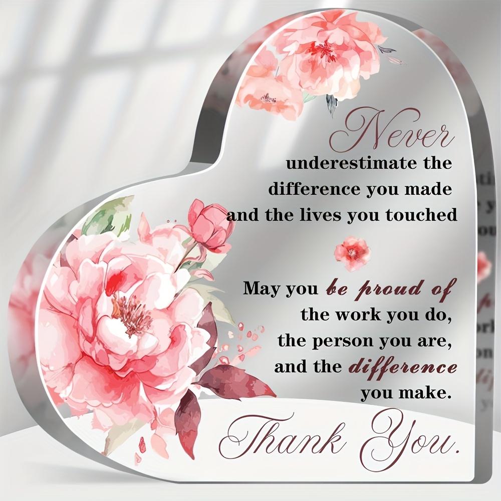 

Coworker Gifts, Coworker Thank You Retirement Gifts, Going Away Goodbye Farewell Leaving Gifts for Coworker Boss Friend, Never Forget The Difference 10*10cm