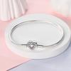 Pink Heart Bracelets Copper Metal Color Bow Zircon Lucky Snake Chain Bracelets Designed For Do It Yourself Charm Bead Components Bead Components