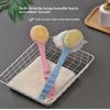 2 In 1 Long Handle Bath Brush Soft Bristles Exfoliating Loofah Puff For Shower Back Cleaning For Men Women
