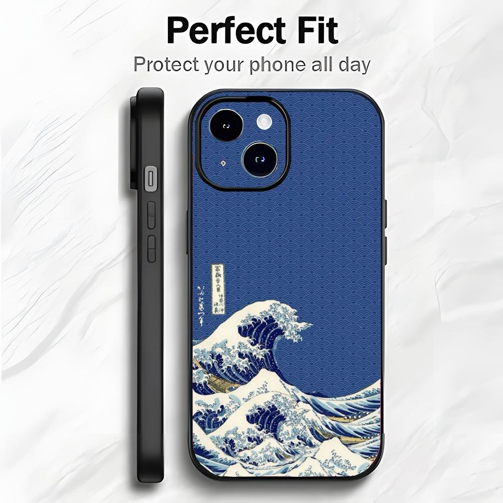 Fashion Japan The Great Wave Of Kanagawa Phone Case Phone Case Soft Packaging Lightweight For iPhone17 16 15 14 13ProMax