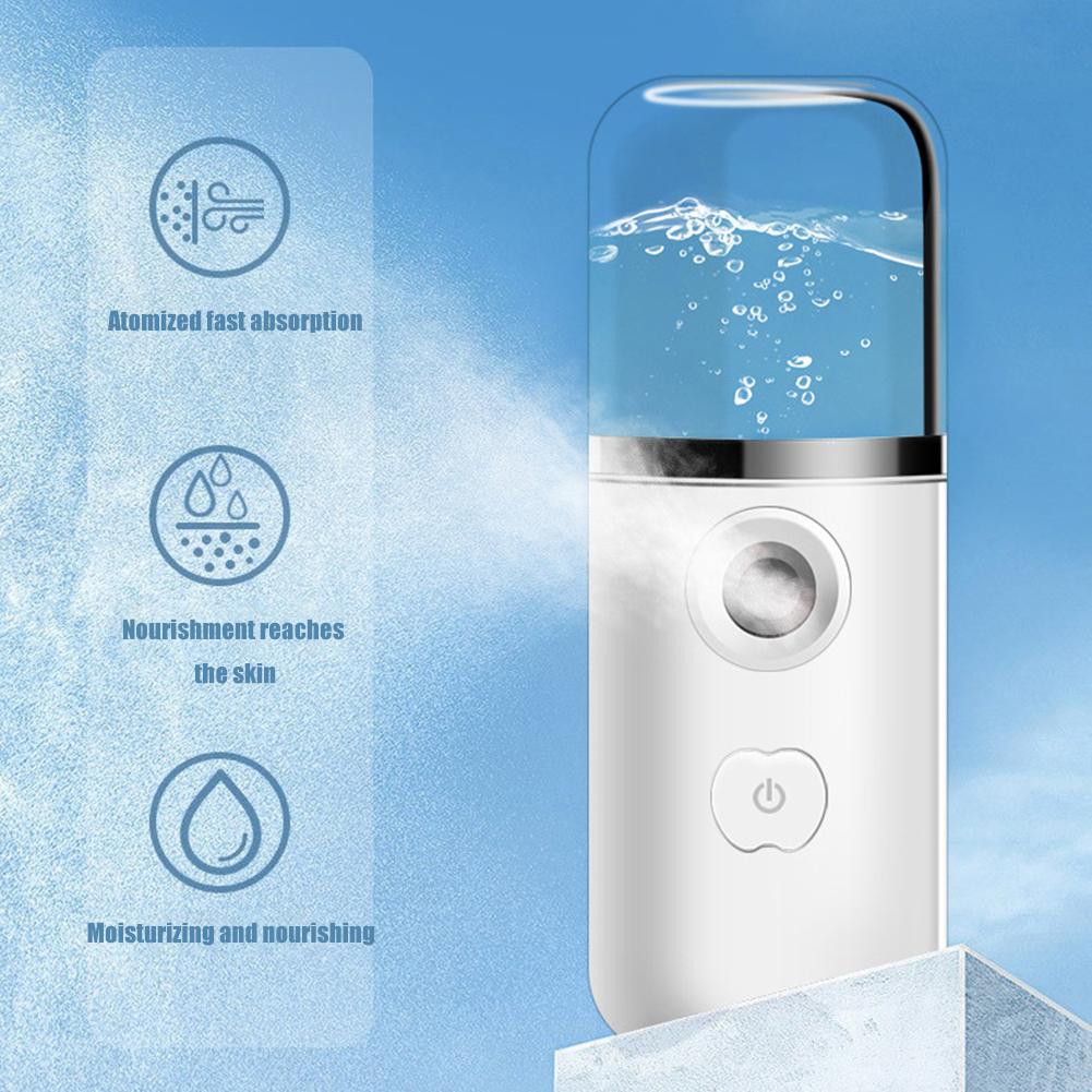 30ml Portable USB Nebulizer Nano Mist Facial Sprayer Face Steamer Humidifier