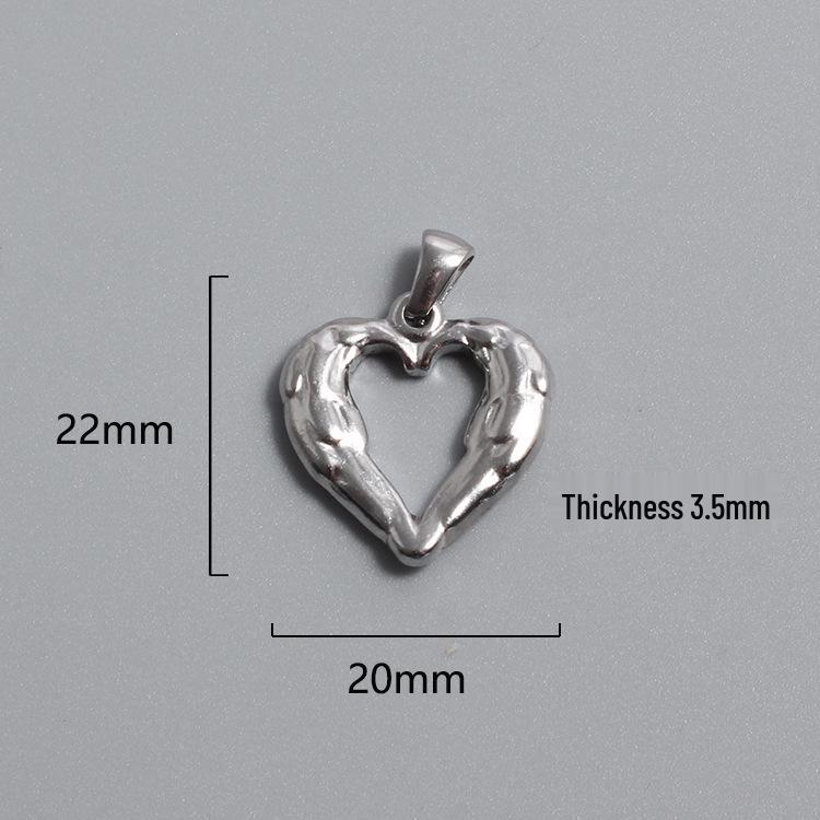 Retro Titanium Steel Cross Necklace Pendant - Stainless Steel DIY Jewelry Accessory, Fade-Resistant