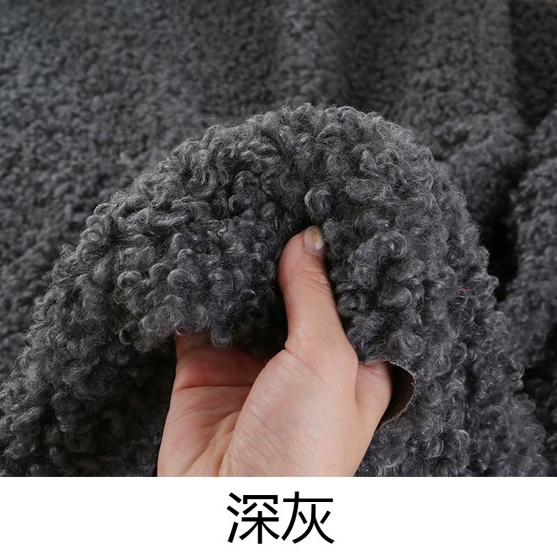 50x50cm Thicken Imitation Middle Sheep Roll Wool Plush Fabric for Cotton Doll Hair Cloth Plush Toy Handmade DIY Clothing Fabric