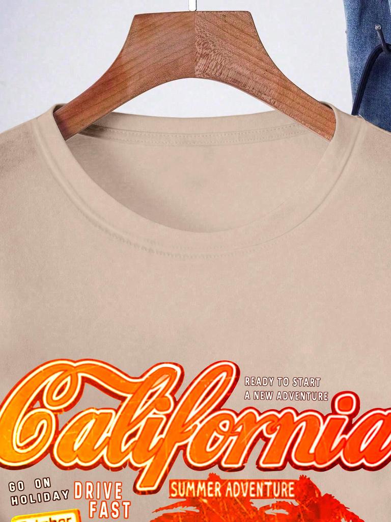 Women's Multi-color Round Neck Short Sleeve Casual Sport Top - Solid & Printed Loose Fit