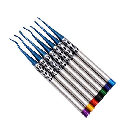 7 pz/set Strumenti per l'estrazione dei denti dentali Set Strumento per impianti in lega di titanio Ascensore dentale