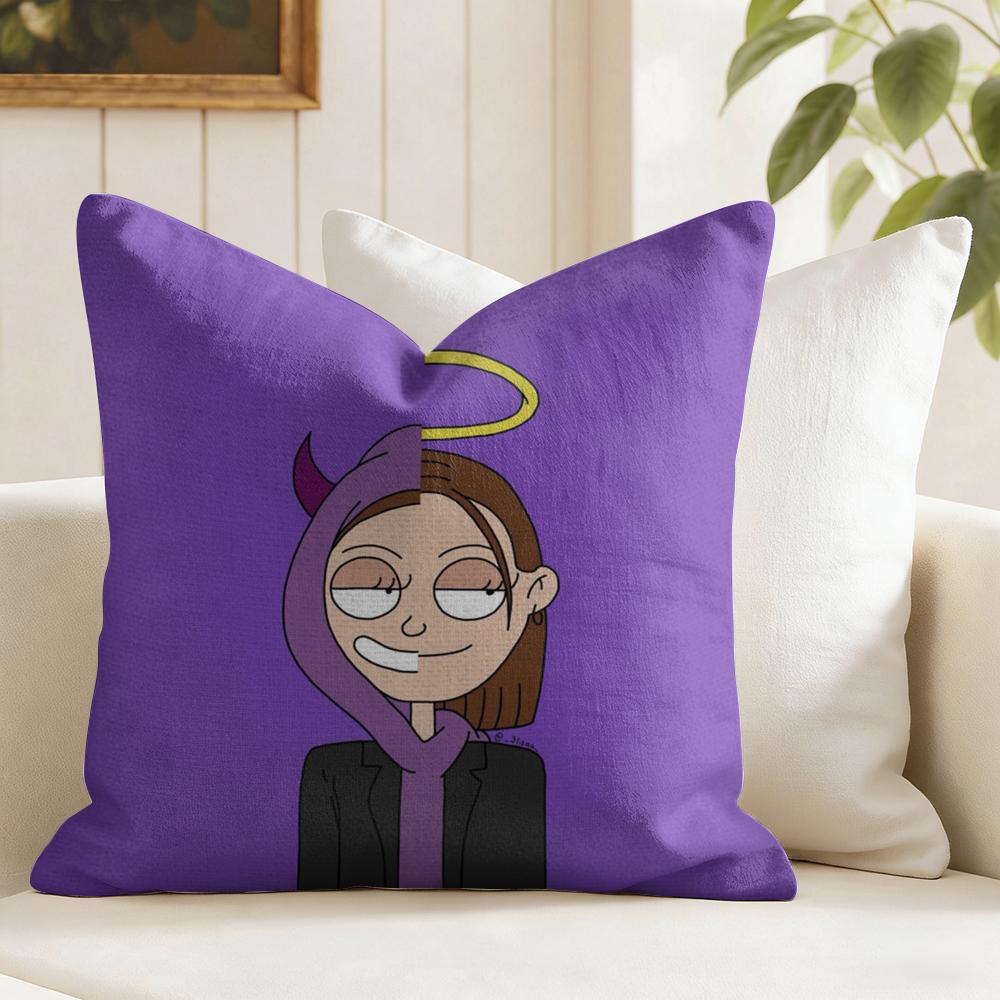 Rapper Tthasup Cushion Cover Natural Linen Double Sided Print Throw Pillow Case for Sofa Couch Home Decor