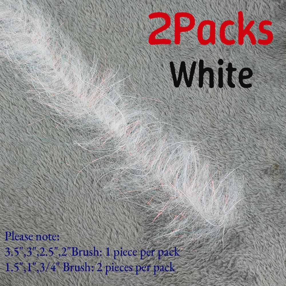 

2 упаковки стримерной даббинговой кисти разной ширины, материал для вязания мушек для ловли лосося и стальноголового лосося, замена шениллу/хаклу 40mm