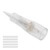 100 ks Microblading Jehla Semipermanentní Obočí Rty Make-up Tetovací Jehlové Cartridge(1P(0,35) )