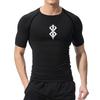 Graphic Compression Shirts for Men Gym Workout Running Rash Guard Undershirts Baselayers Athletic Quick Dry Tshirts Tees Tops