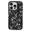 Schwarze Spitze Handyhülle Für IPhone 17 16 15 Plus 11 13 12 14 Pro Max 16e 17 Air Weiches Silikon Cover Stoßfeste Hüllen