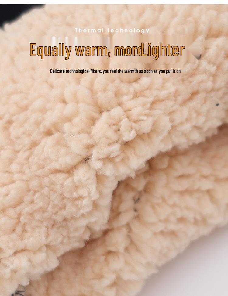 Brand Kids' Thickened Lambswool Sweatpants for Autumn/Winter - Boys' Warm Casual Long Pants