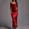 New European, American and American Women's Clothing Suspender Leaking Back Sexy Dress Slim Fashion Dress