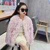 Girls Fur Coat Autumn Winter Coats Thick Velvet Children Children Warm