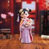 Hand-Painted Chinese Style Flower Princess Figurine - Classical Cultural Creative Gift