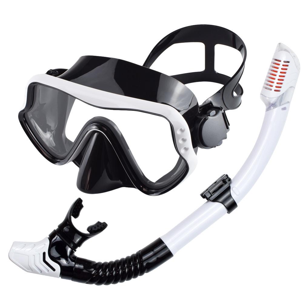 Unisex Adult Large Frame Silicone Diving Mask & Snorkel Set