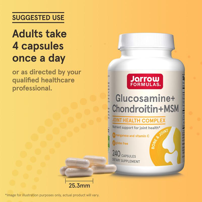 Glucosamine + Chondroitin + MSM, 240 Capsules