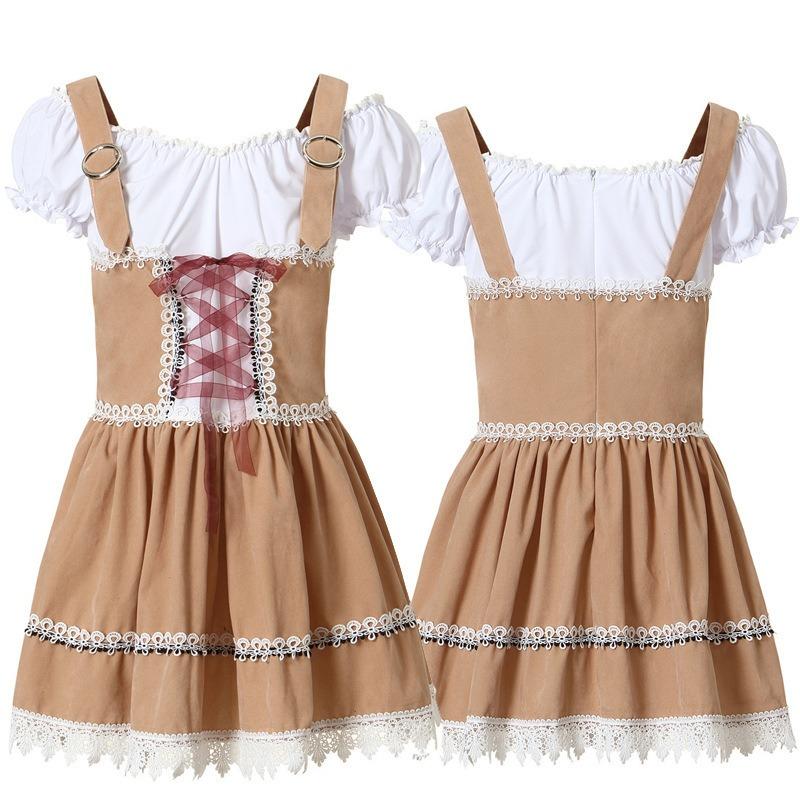 Beer clothing Bavarian traditional adult women's skirt Oktoberfest overalls