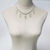 European And American Jewelry, Hollow Rhinestone Dollar Necklace, Hip-Hop Fashion Pendant, Neck Chain, Collarbone Chain, Unisex.