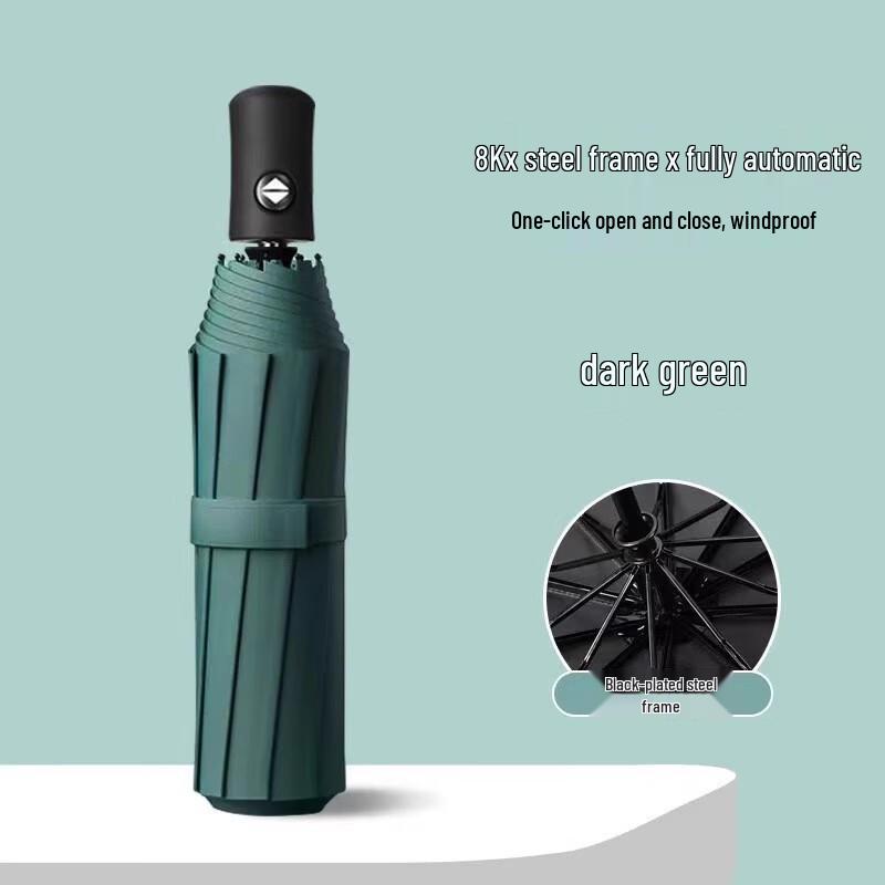 YICAI 8K Steel Frame Storm-Resistant UV Protection Compact Umbrella