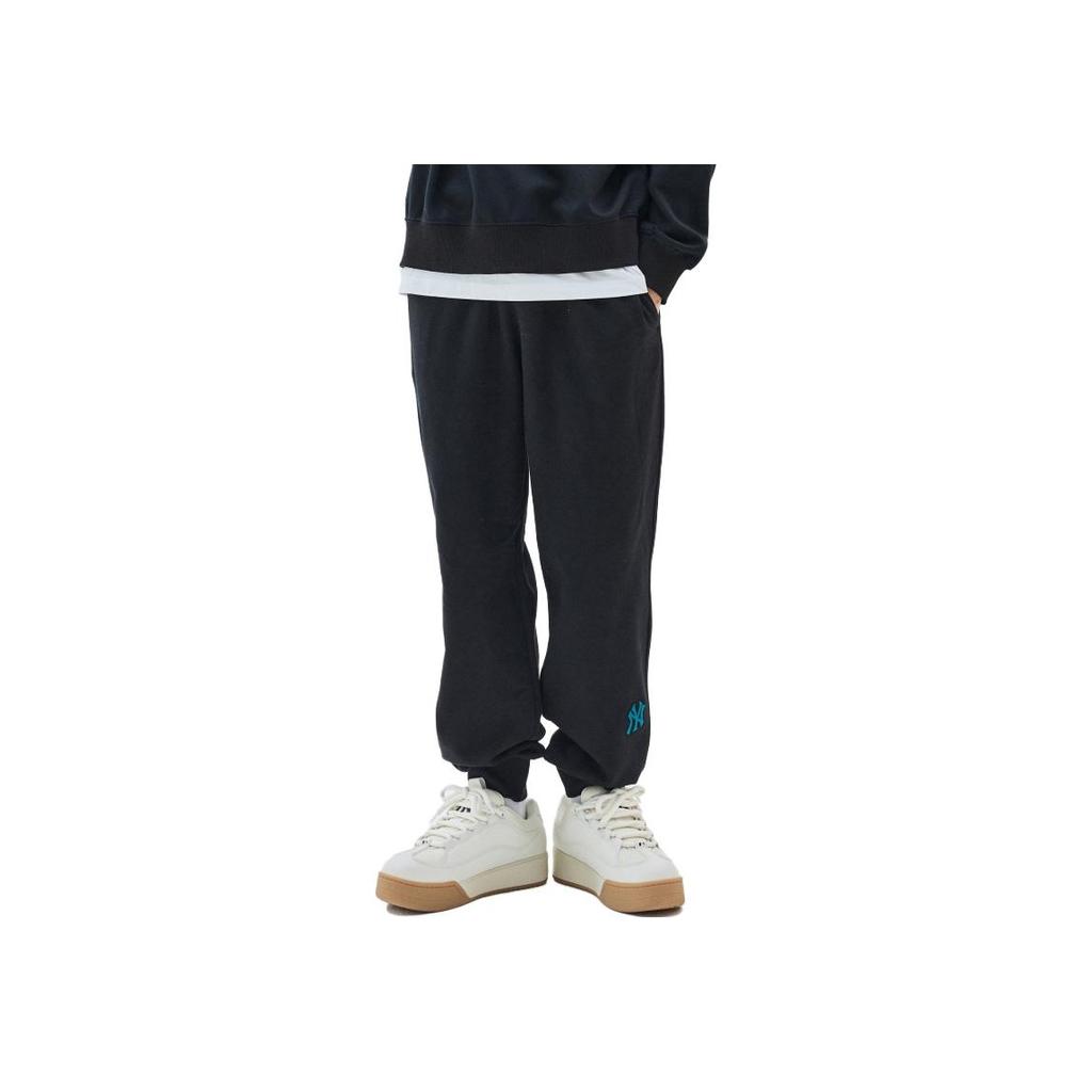 New MLB Knitted Sweatpants Unisex Black 3APTB0336-50BKS