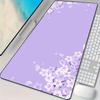 White Cherry Blossom Theme Mouse Pad Desk Mat with Stitched Edges Natural Rubber Base Maus Pad Suitable for Office and Gaming