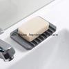 1er-Pack kostenlose Punch-Seifenbox Silikon-Abtropfseifenhalter Kreative Küche Badezimmer Arbeitsplatte Rutschfeste Ablage