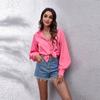 2022 Spring Autumn Casual Long Sleeve Ladies Buttons Tops Loose Chiffon Harajuku ShirtsFashion Women's Lantern Sleeve Blouse
