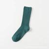 1 Pair Women Cotton Loose Socks Autumn Winter Knitting Solid Color Long Black Pink Korean Japanese Student Girls Stockings Retro