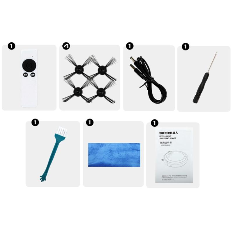 Bezdrátové automatické robotické vysavače s dálkovým ovládáním Sweeping Vacu Mopping 3 v 1