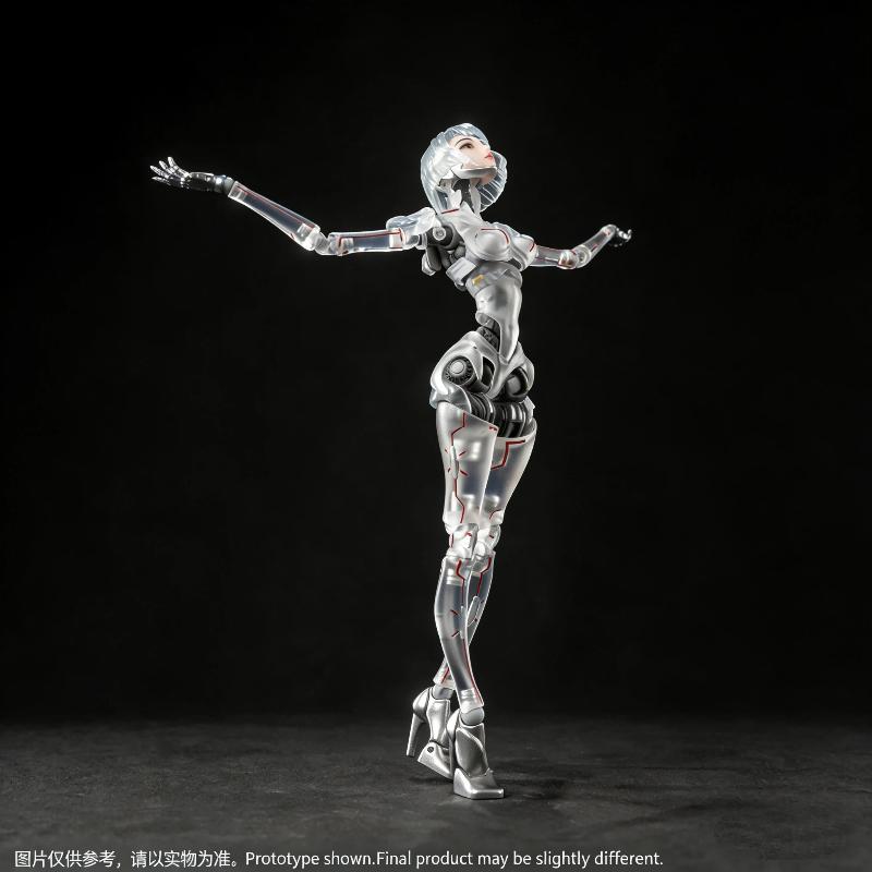 1/12 Sci-Fi Android Figure Ai Agent Femella C1 Action Figure Movable Joints Model Collectible Gk Toy Desktop Ornament Anime Gift