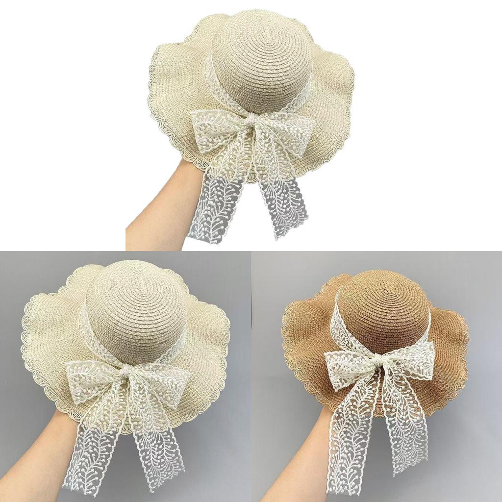 Summer Straw Hat For Women With Wide Brim And Adjustable Fit For Beach And Casual Wear
