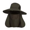 Summer sun protection hat men and women outdoor large brim bucket hat removable UV protection quick drying sunshade sun hat