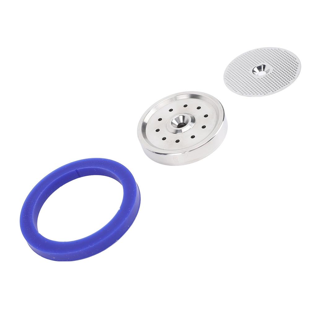 Coffee Machine Shower Screen Kit Stainless Steel Filter Mesh Screen Shower Holder with Silicone