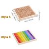Wooden Multiplication Table Board Interactive Puzzle Learning Toy Math Education Toy  Learning