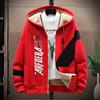 Autumn Winter Fashion Sports Printed Thick Warm Suit Men's Casual Relaxed Comfortable Set