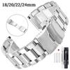 Edelstahlarmband 18mm 20mm 22mm 24mm Metallarmband Faltschließe Universelles Armband für Huawei Watch GT4/GT3 Uhrenarmband