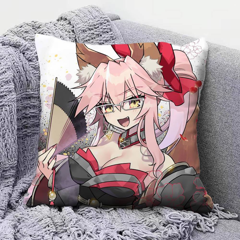 Tamamovitch Koyanskaya Tamamo No Mae Fate Pillow Covers Home Sofa Cushion Covers and Aecorative Custom