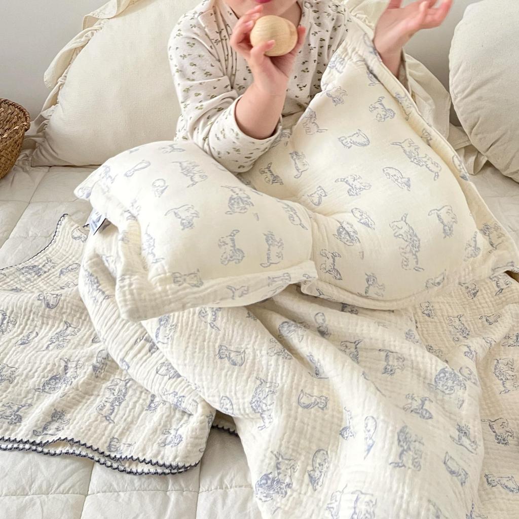 A-Listen Blogger Stil Baby Mullwindel Decke & Pucktuch aus reiner Baumwolle
