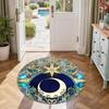 Stars Moon Round Floor Mat Design for Kitchen Decorate room Balcony Entryway Antislip Round Carpet Decorate Offices Birthday Christmas Gift